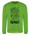 Sweatshirt Nasa white orchid-green фото