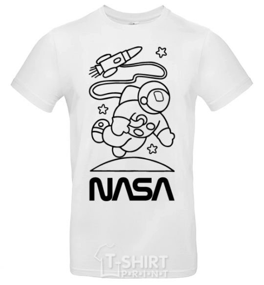 Men's T-Shirt Nasa white White фото