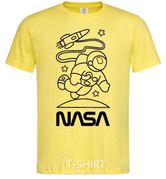 Men's T-Shirt Nasa white cornsilk фото