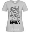 Women's T-shirt Nasa white grey фото