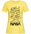 Women's T-shirt Nasa white cornsilk фото