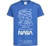 Kids T-shirt Nasa white royal-blue фото