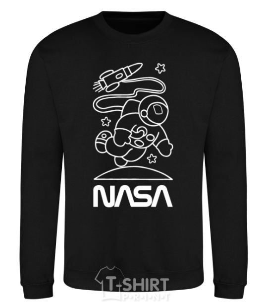 Sweatshirt Nasa white black фото