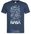 Men's T-Shirt Nasa white navy-blue фото