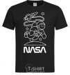 Men's T-Shirt Nasa white black фото