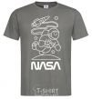 Men's T-Shirt Nasa white dark-grey фото