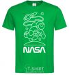 Men's T-Shirt Nasa white kelly-green фото