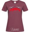 Women's T-shirt Bayraktar burgundy фото