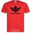 Men's T-Shirt Stranger things adidas red фото