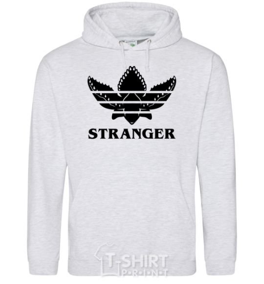 Мужская толстовка (худи) Stranger things adidas Серый меланж фото