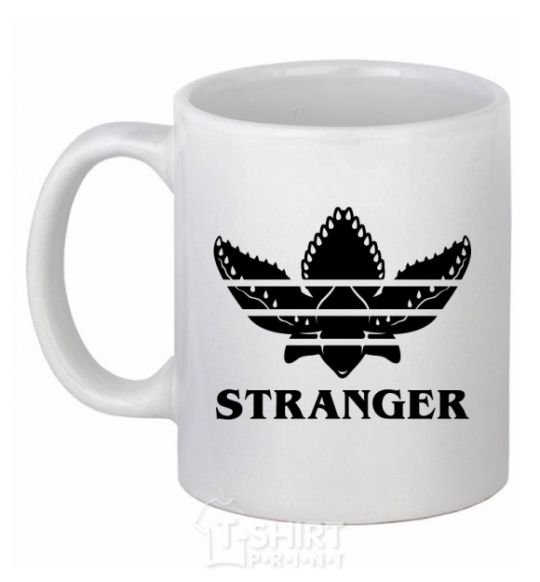 Ceramic mug Stranger things adidas White фото