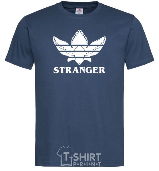 Men's T-Shirt Stranger things adidas navy-blue фото