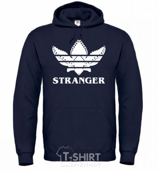 Men`s hoodie Stranger things adidas navy-blue фото