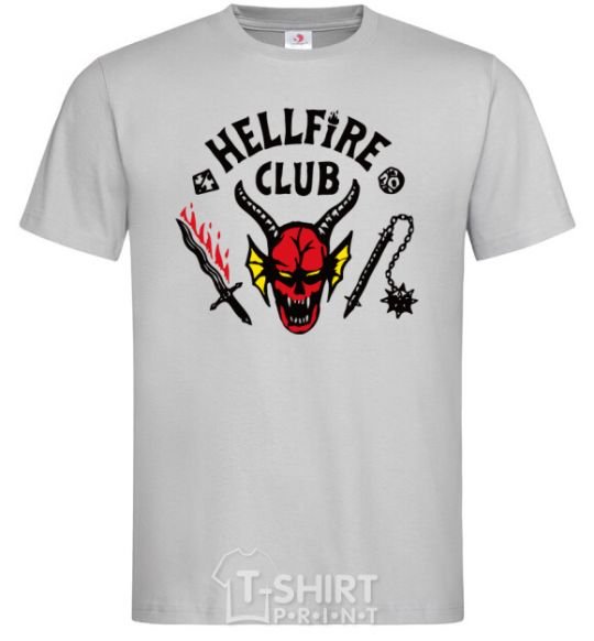 Men's T-Shirt Hellfire Club grey фото