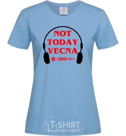 Women's T-shirt Stranger Things Vecna sky-blue фото