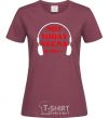 Women's T-shirt Stranger Things Vecna burgundy фото