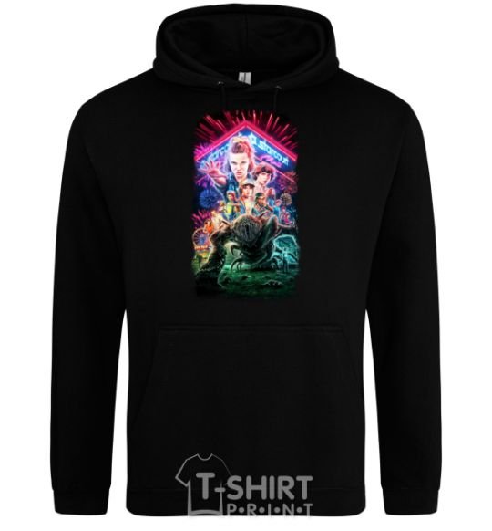 Men`s hoodie Stranger Things Starcourt Mall black фото