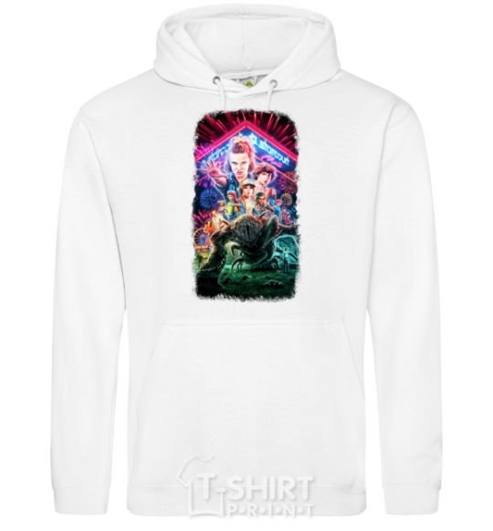 Men`s hoodie Stranger Things Starcourt Mall White фото