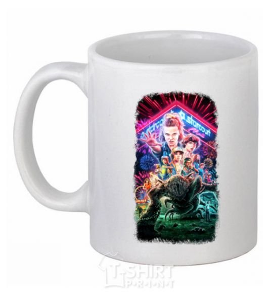 Ceramic mug Stranger Things Starcourt Mall White фото