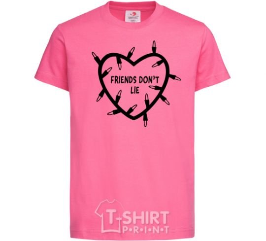 Kids T-shirt Friends dont lie heliconia фото