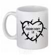 Ceramic mug Friends dont lie White фото