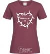 Women's T-shirt Friends dont lie burgundy фото