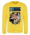 Sweatshirt One piece anime yellow фото