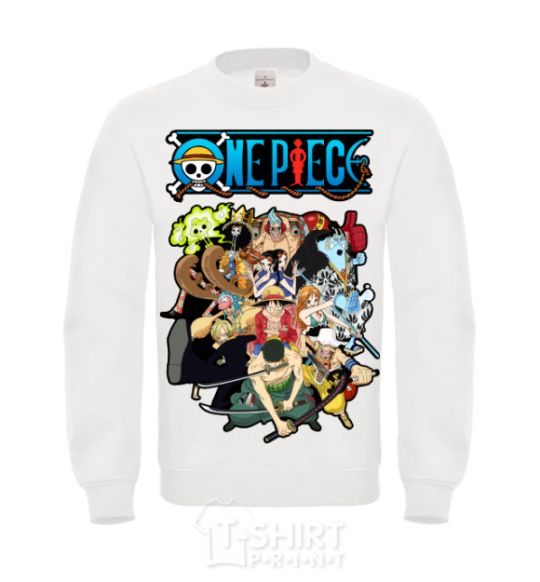 Sweatshirt One piece anime White фото