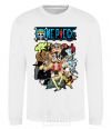 Sweatshirt One piece anime White фото