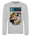 Sweatshirt One piece anime sport-grey фото