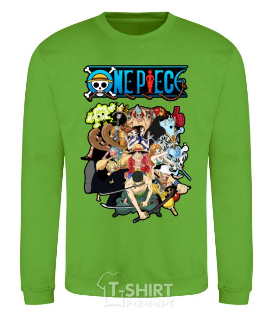 Sweatshirt One piece anime orchid-green фото