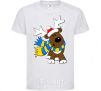 Kids T-shirt Striped deer Ukrainian White фото