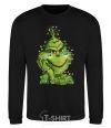 Sweatshirt Ukrainian garlanded grinch black фото