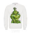 Sweatshirt Ukrainian garlanded grinch White фото