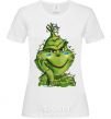 Women's T-shirt Ukrainian garlanded grinch White фото