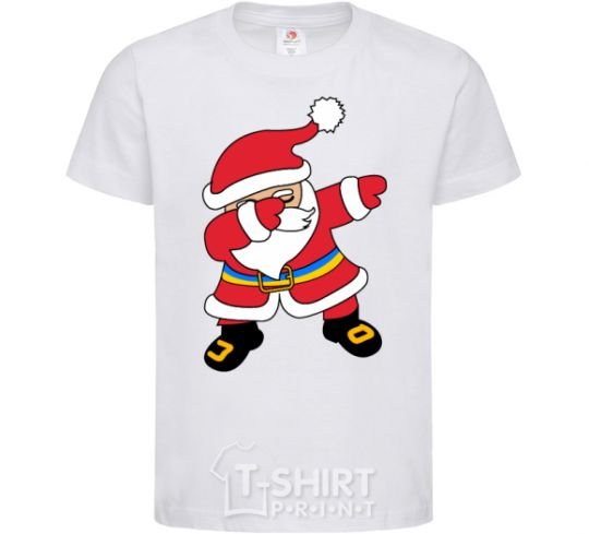 Kids T-shirt Hype Santa Ukrainian White фото