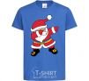 Kids T-shirt Hype Santa Ukrainian royal-blue фото