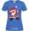 Women's T-shirt Hype Santa Ukrainian royal-blue фото