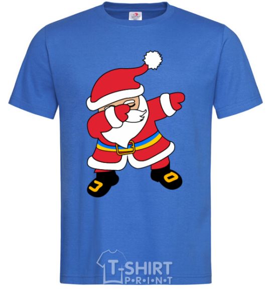 Men's T-Shirt Hype Santa Ukrainian royal-blue фото