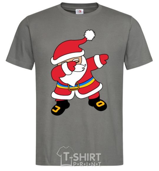 Men's T-Shirt Hype Santa Ukrainian dark-grey фото