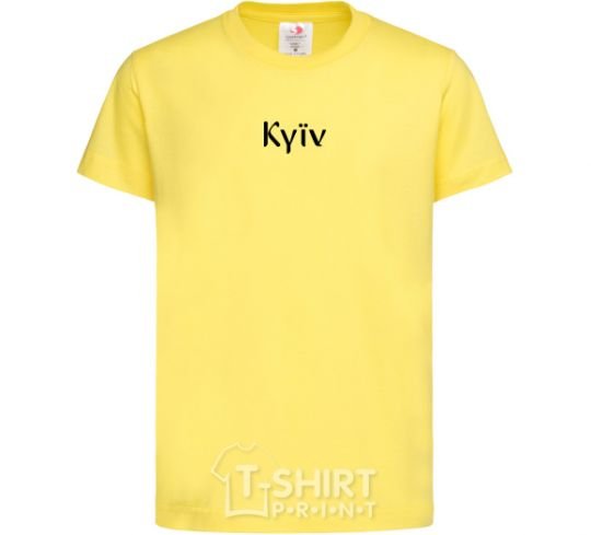 Kids T-shirt Kyїv cornsilk фото