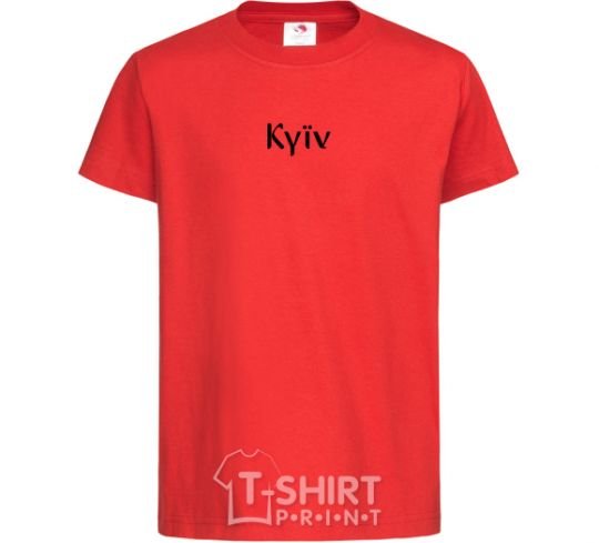 Kids T-shirt Kyїv red фото