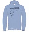 Men`s hoodie Stepan Bandera sky-blue фото