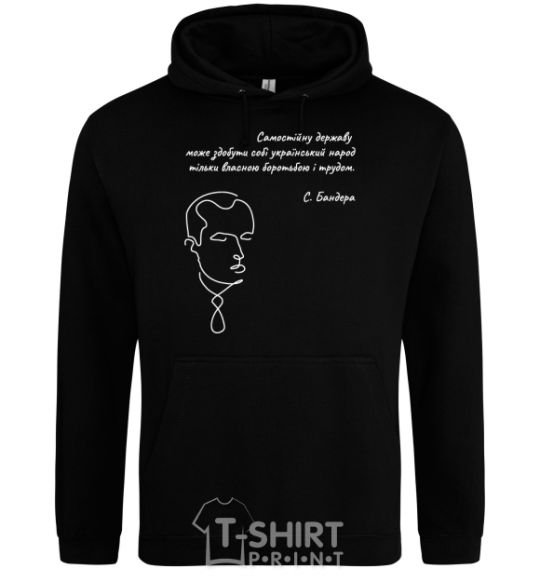 Men`s hoodie Stepan Bandera black фото