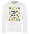 Sweatshirt New Year's bavovna White фото