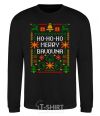 Sweatshirt New Year's bavovna black фото