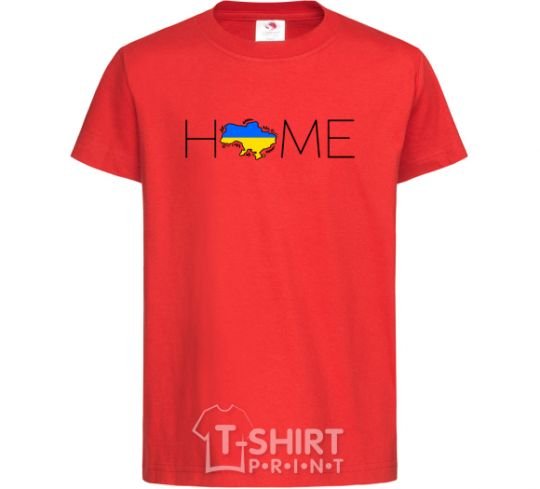 Kids T-shirt Ukraine home red фото