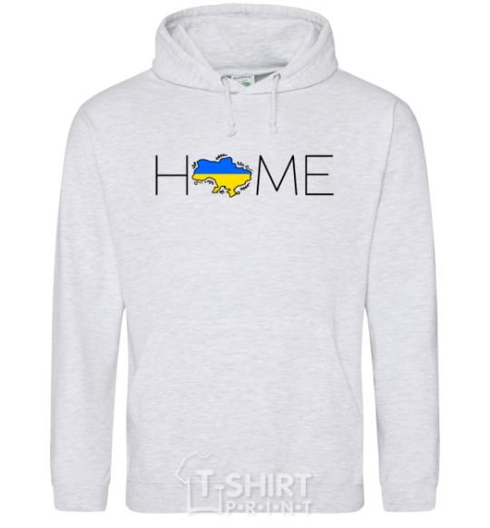 Men`s hoodie Ukraine home sport-grey фото