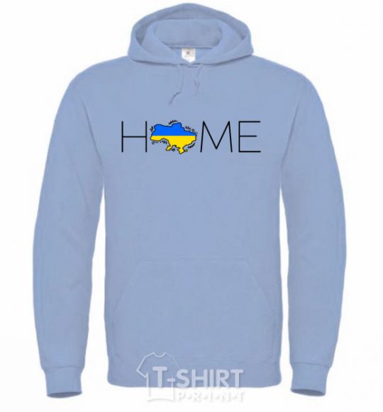 Men`s hoodie Ukraine home sky-blue фото