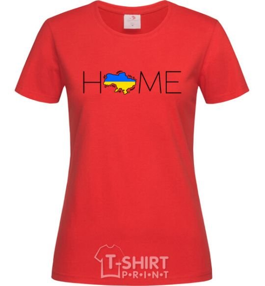 Women's T-shirt Ukraine home red фото